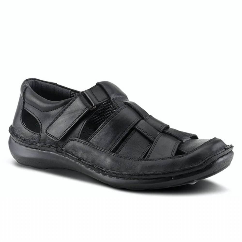 NEW SPRING STEP SHOES men's aspeno closed back sandal in black